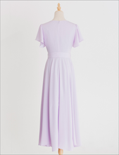 画像をギャラリービューアに読み込む, long flare dress -lavender-
